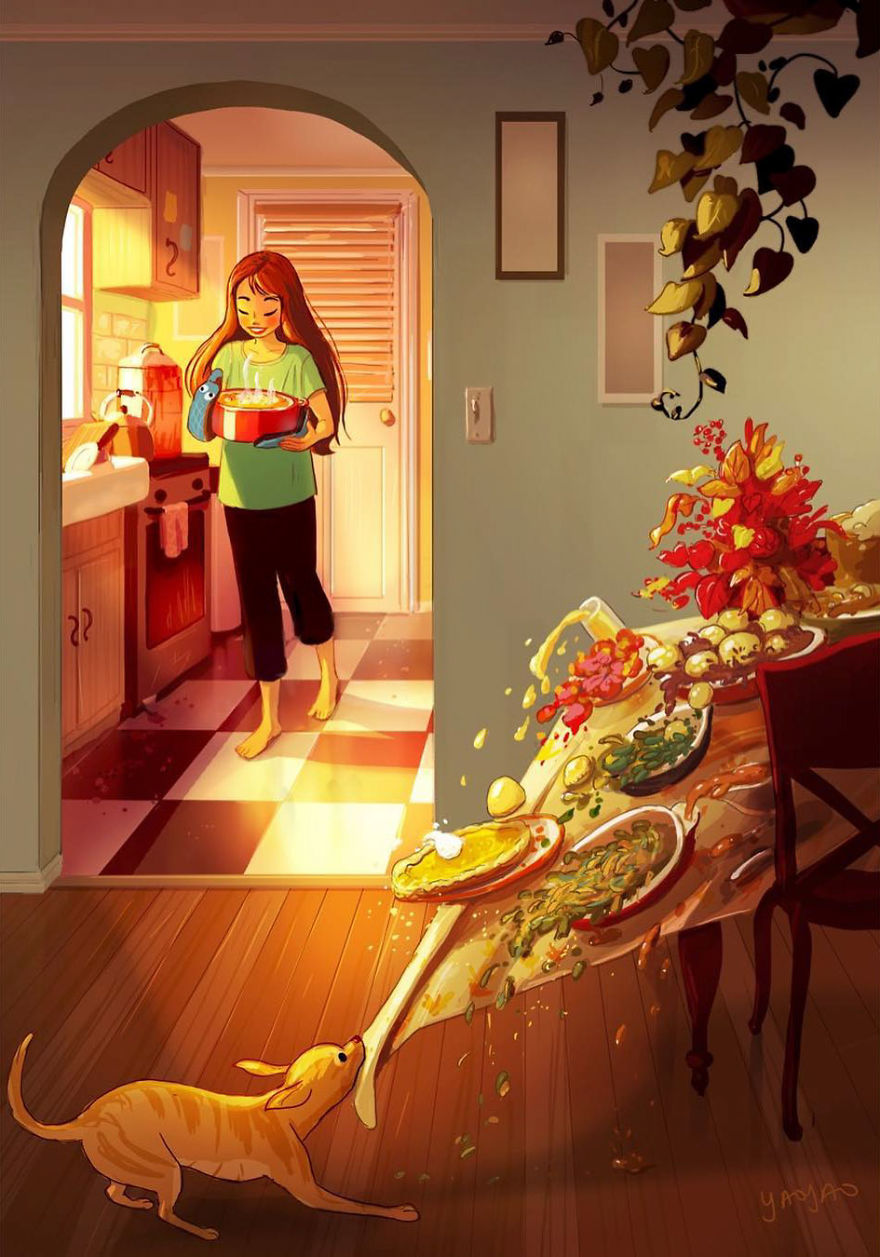 Living-With-Dog-Illustrations-Yaoyaomva