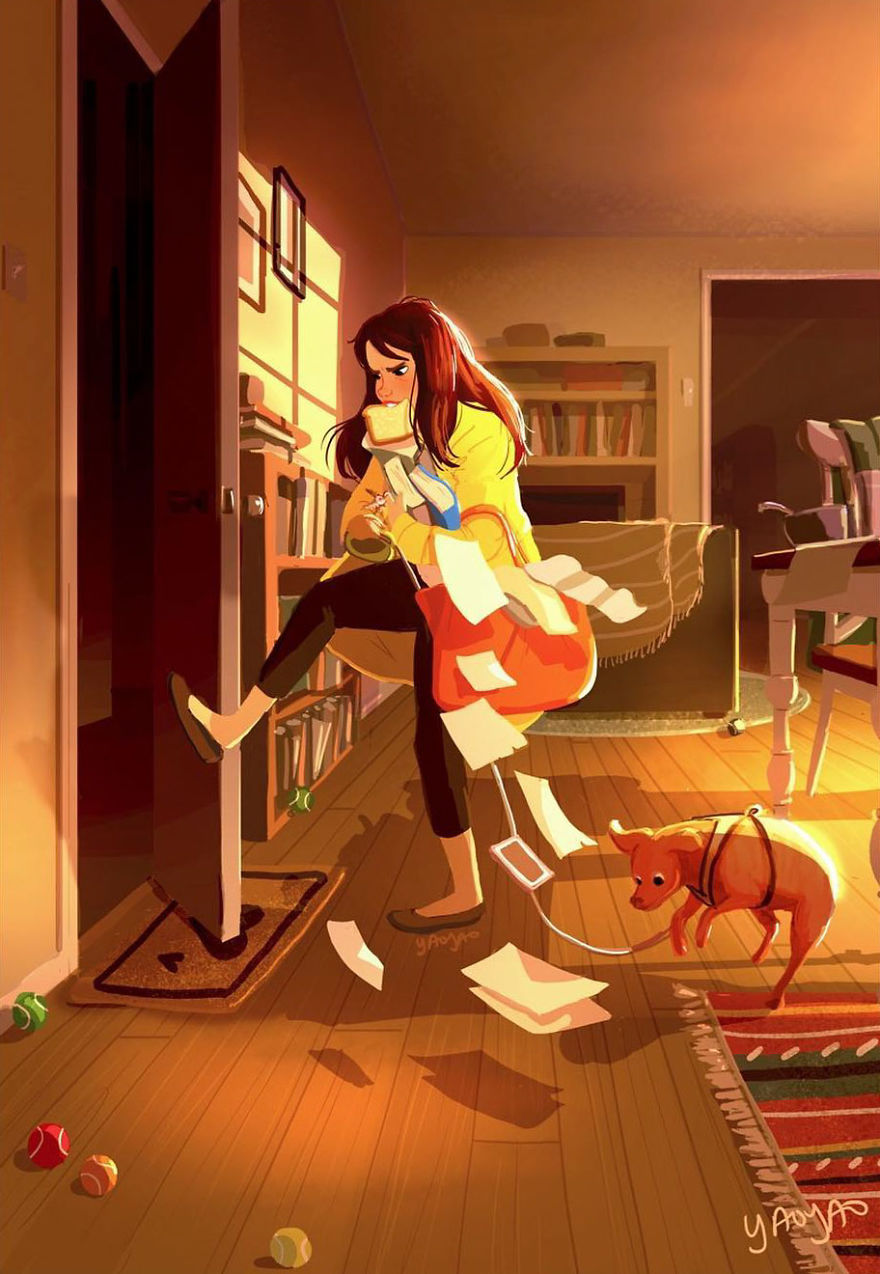 Living-With-Dog-Illustrations-Yaoyaomva