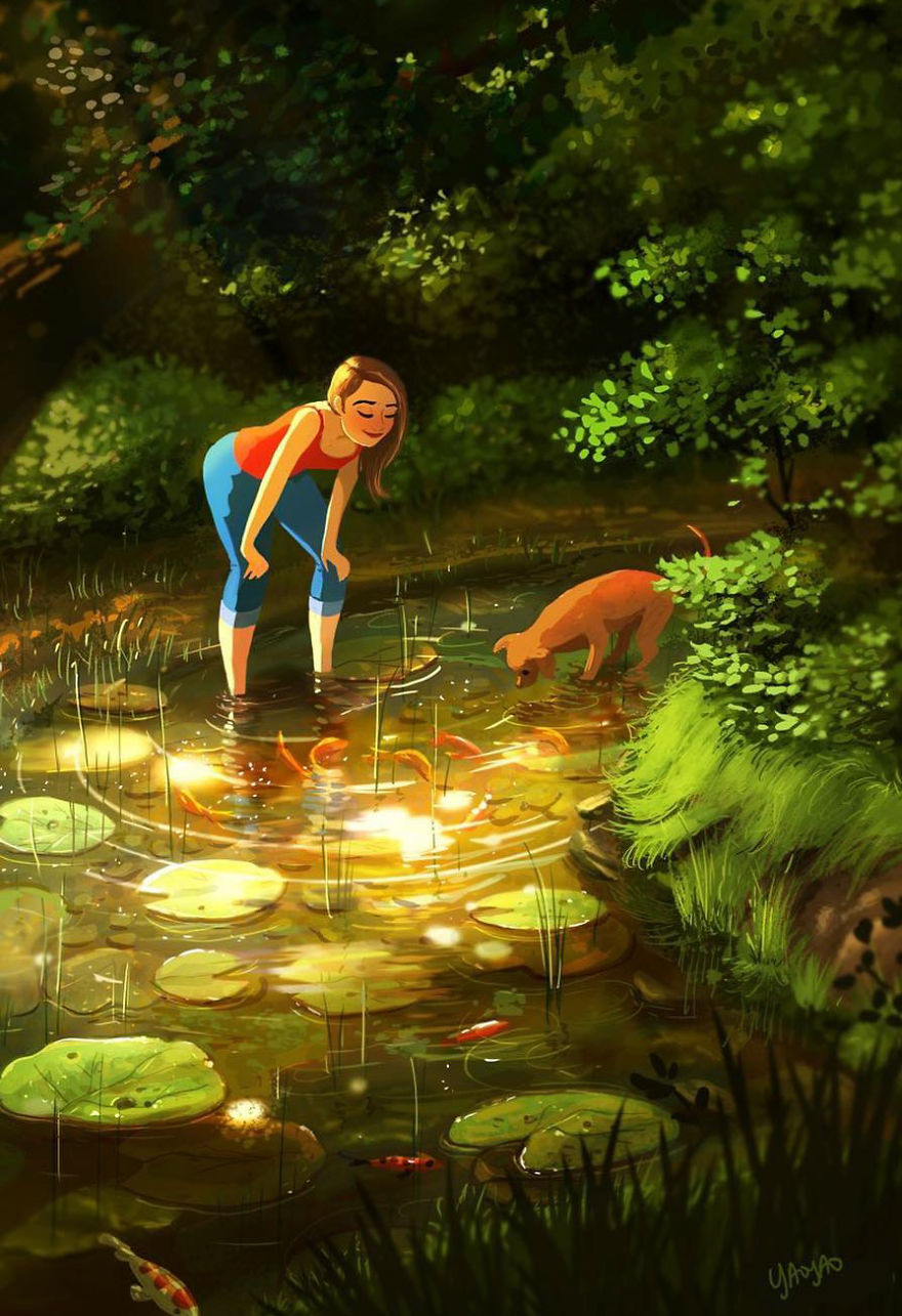 Living-With-Dog-Illustrations-Yaoyaomva