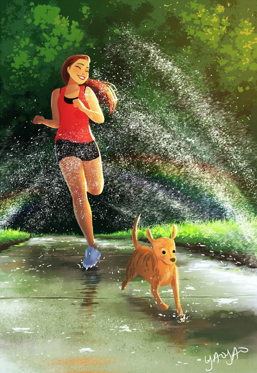 Living-With-Dog-Illustrations-Yaoyaomva