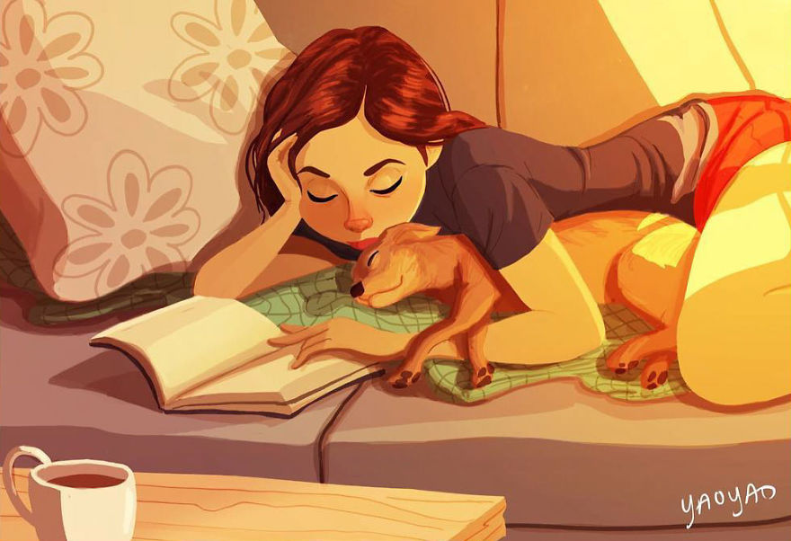 Living-With-Dog-Illustrations-Yaoyaomva