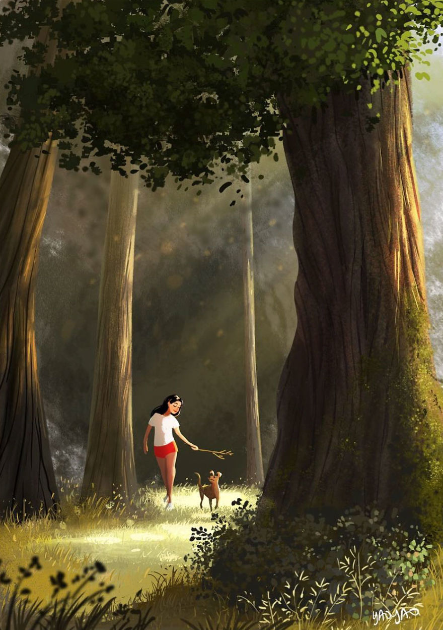 Living-With-Dog-Illustrations-Yaoyaomva