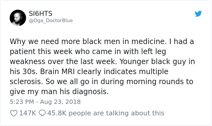Patient Doesn't Understand His Diagnosis Until Black Doctor Steps In, Shows 'Why We Need More Black Men In Medicine'