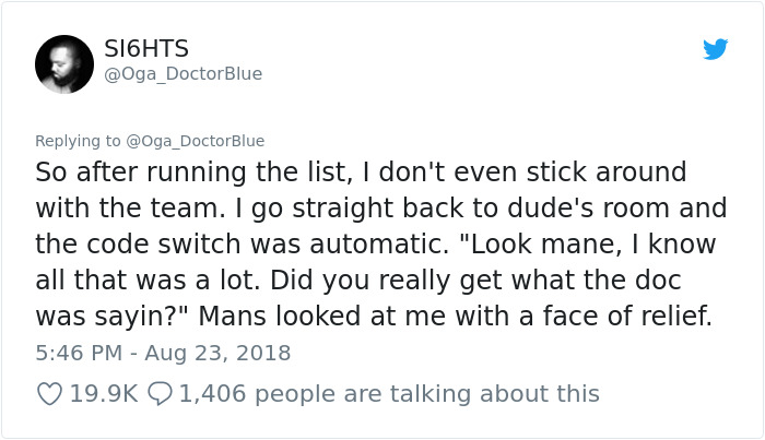 Patient Doesn't Understand His Diagnosis Until Black Doctor Steps In, Shows 'Why We Need More Black Men In Medicine' Patient Doesn't Understand His Diagnosis Until Black Doctor Steps In, Shows 'Why We Need More Black Men In Medicine'