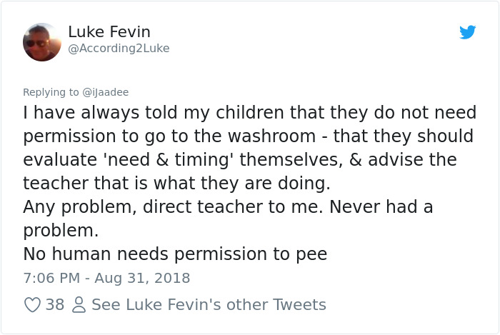 People Can't Believe The Shocking Note This Teacher Gave To A Kid After They Asked For A Permission To Go To The Bathroom People Can't Believe The Shocking Note This Teacher Gave To A Kid After They Asked For A Permission To Go To The Bathroom