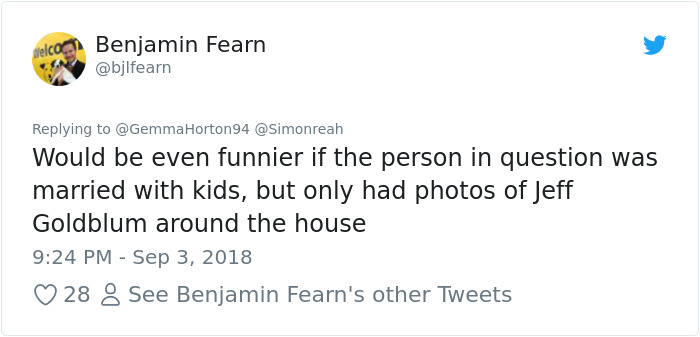 This Charity Shop Added A Picture Of Jeff Goldblum In Every Photo Frame They Had And It's Amusing This Charity Shop Added A Picture Of Jeff Goldblum In Every Photo Frame They Had And It's Amusing