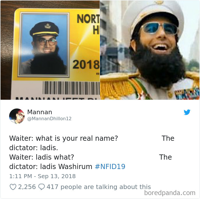 Funny Senior Student Id