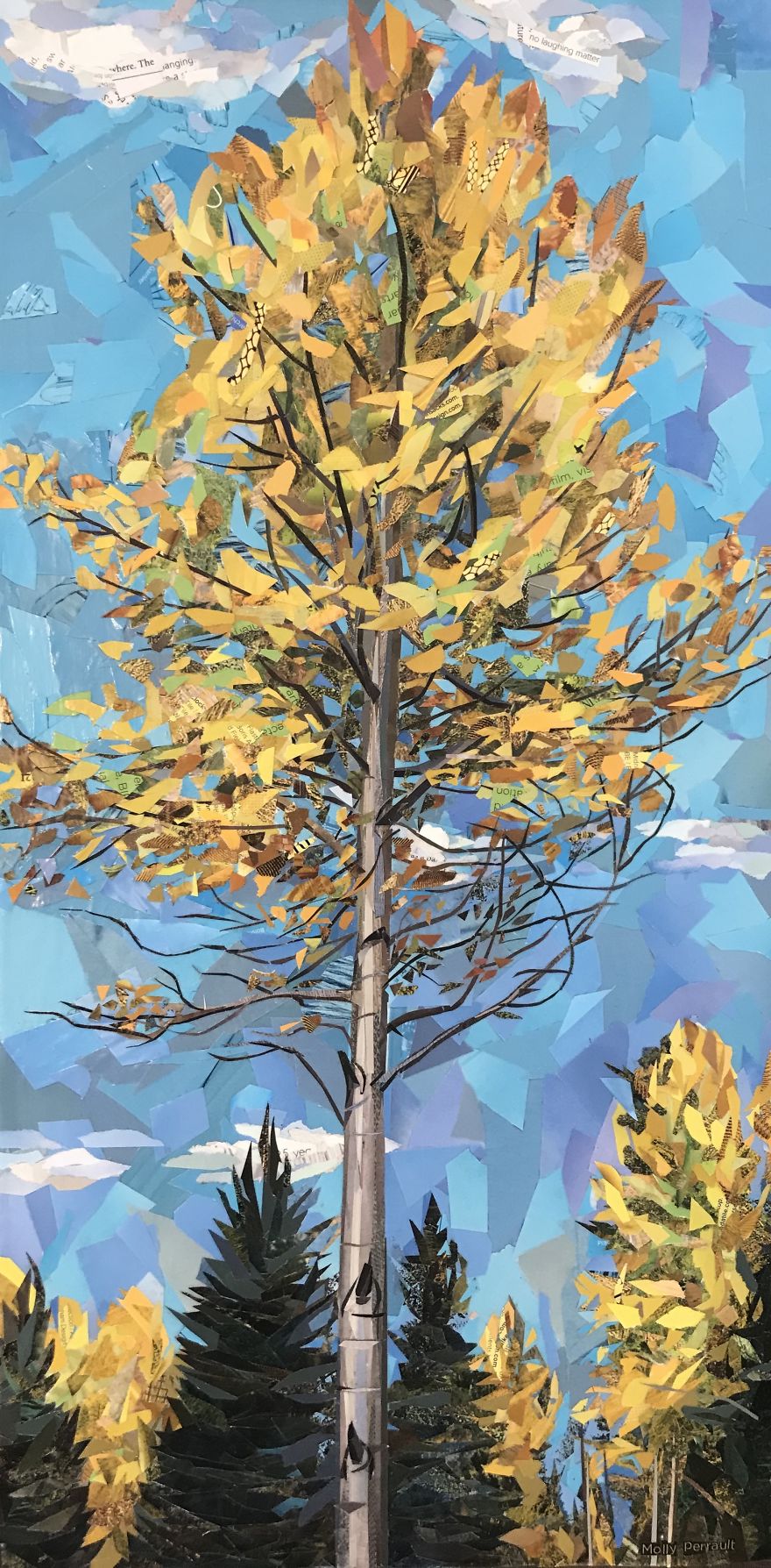 I Create Detailed & Colorful Artwork With Only Scraps Of Magazine Paper - No Paint. I Create Detailed & Colorful Artwork With Only Scraps Of Magazine Paper - No Paint.