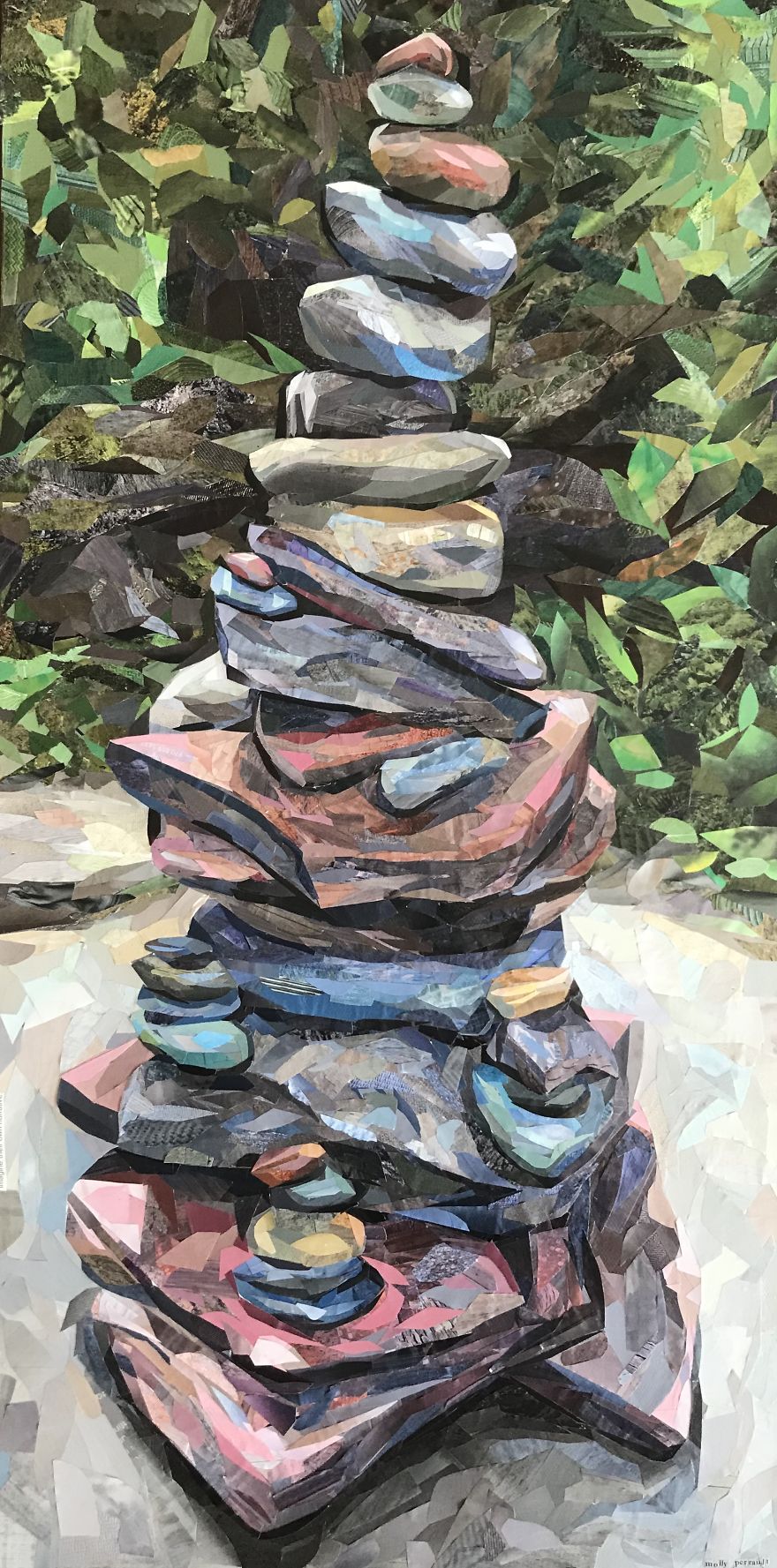 I Create Detailed & Colorful Artwork With Only Scraps Of Magazine Paper - No Paint. I Create Detailed & Colorful Artwork With Only Scraps Of Magazine Paper - No Paint.