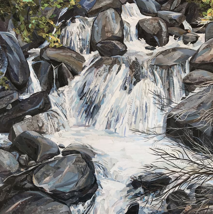 I Create Detailed & Colorful Artwork With Only Scraps Of Magazine Paper - No Paint. I Create Detailed & Colorful Artwork With Only Scraps Of Magazine Paper - No Paint.