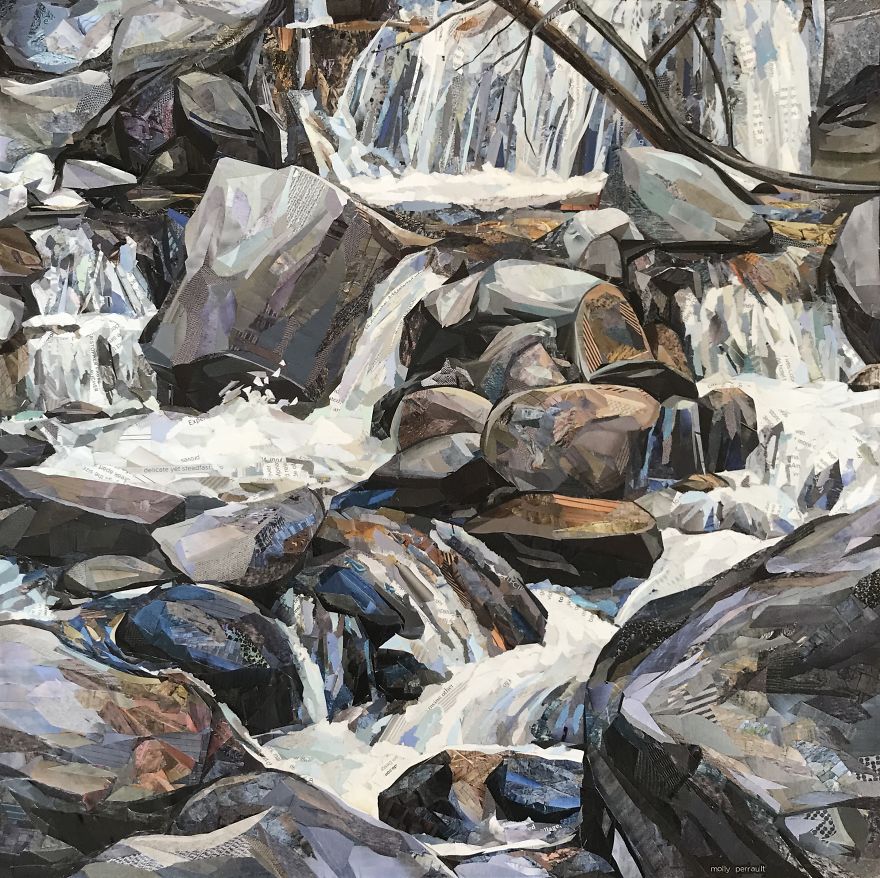 I Create Detailed & Colorful Artwork With Only Scraps Of Magazine Paper - No Paint. I Create Detailed & Colorful Artwork With Only Scraps Of Magazine Paper - No Paint.