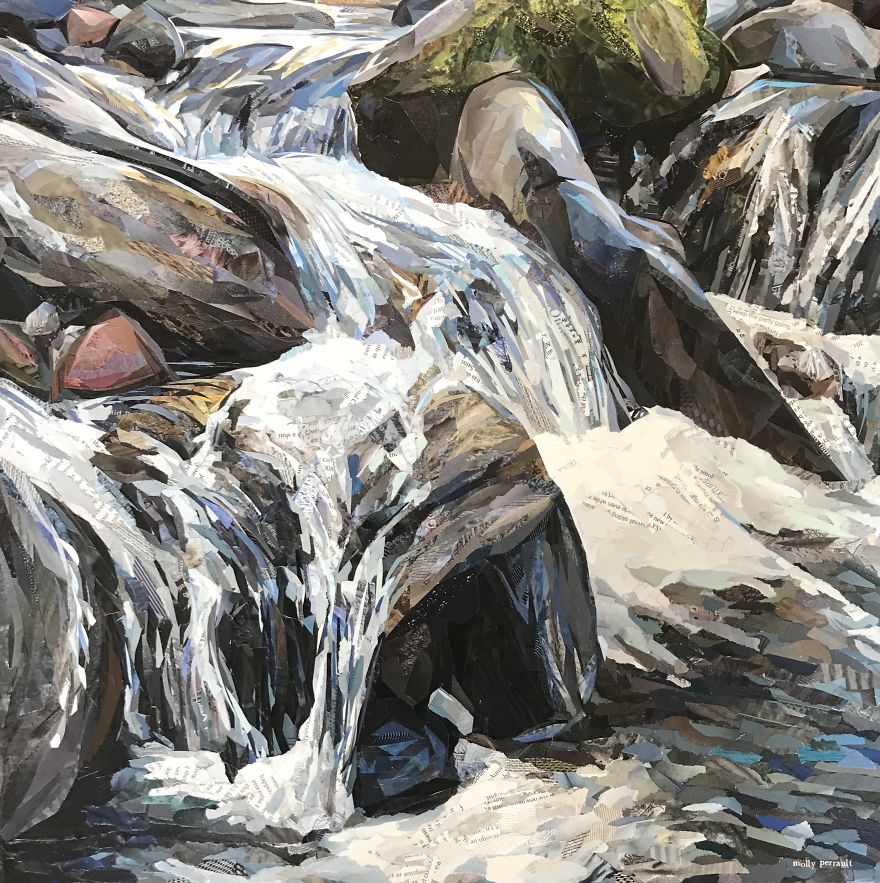 I Create Detailed & Colorful Artwork With Only Scraps Of Magazine Paper - No Paint. I Create Detailed & Colorful Artwork With Only Scraps Of Magazine Paper - No Paint.