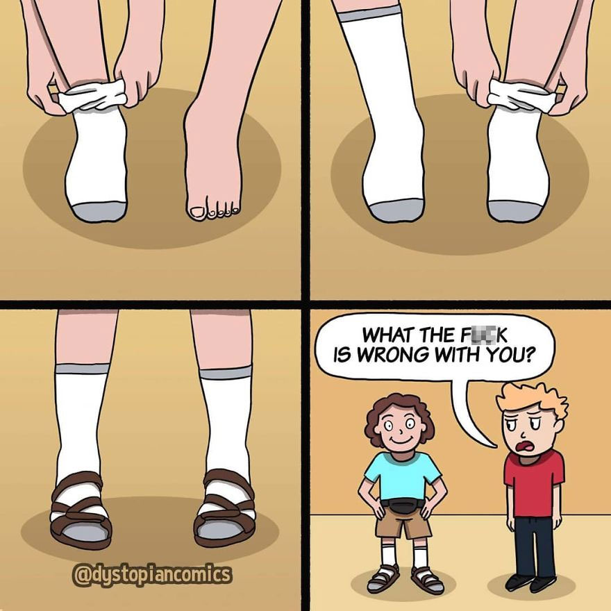 13 Dark/Dumb Ideas Made Into Comics By @dystopiancomics