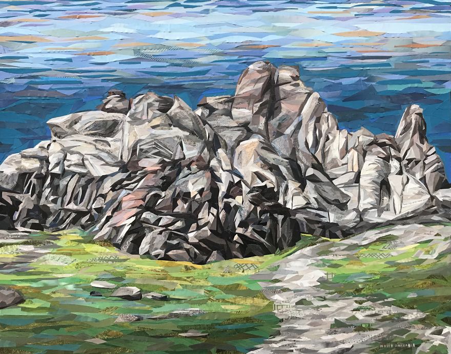 I Create Detailed & Colorful Artwork With Only Scraps Of Magazine Paper - No Paint. I Create Detailed & Colorful Artwork With Only Scraps Of Magazine Paper - No Paint.