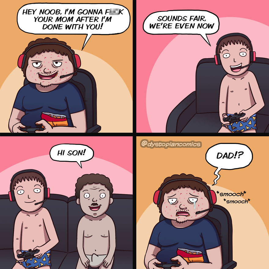 13 Dark/Dumb Ideas Made Into Comics By @dystopiancomics