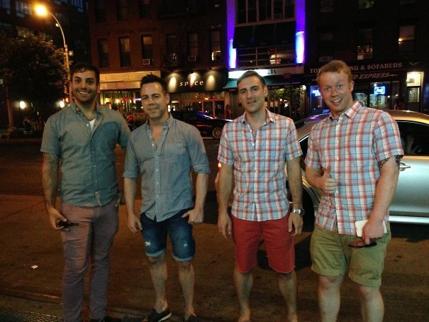 Ran Into Two Strangers Wearing The Exact Same Shirts As My Two Friends