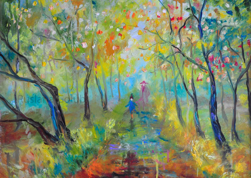 Autumn Paintings In Impressionist Style By Ruslana Golub Autumn Paintings In Impressionist Style By Ruslana Golub