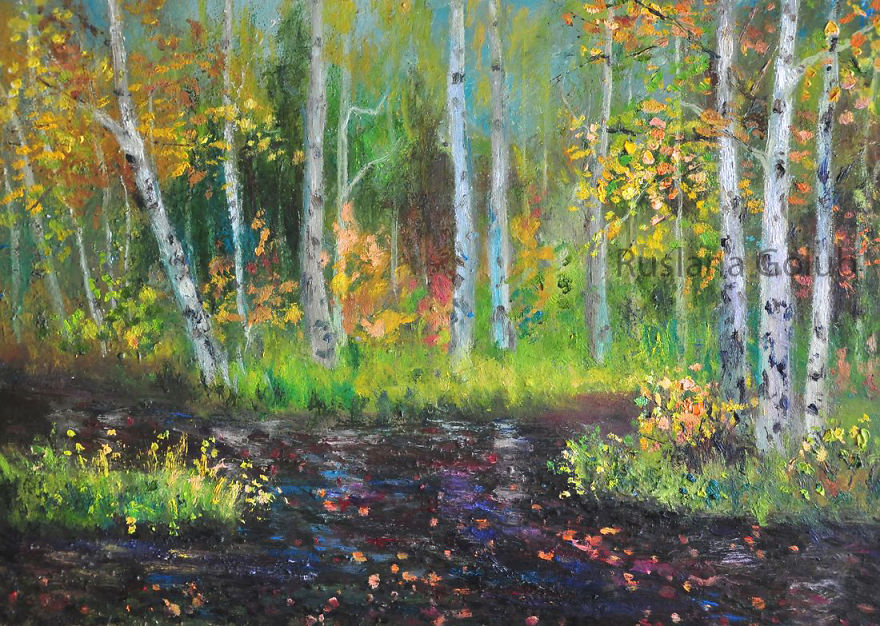 Autumn Paintings In Impressionist Style By Ruslana Golub Autumn Paintings In Impressionist Style By Ruslana Golub