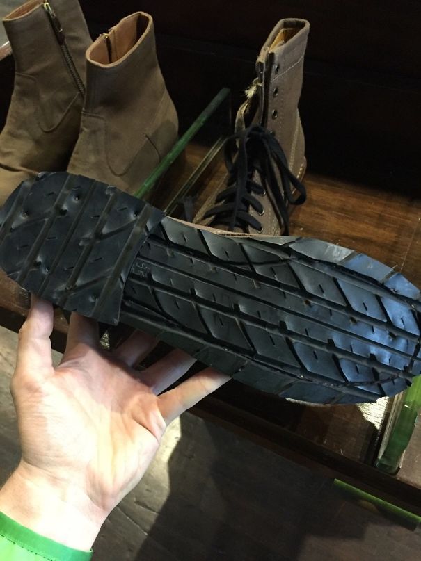 This Custom Clothier/Show Cobbler In San Francisco Makes Shoes And Reuses Old Tires As The Tread