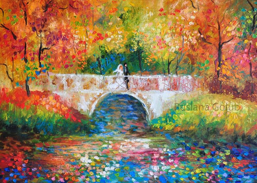 Autumn Paintings In Impressionist Style By Ruslana Golub