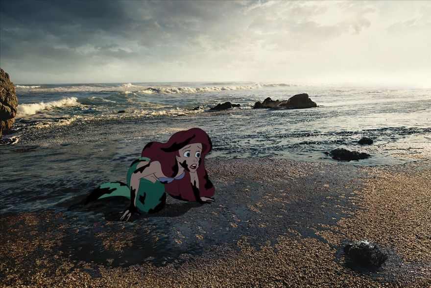 Artist Creates Unhappy Ending To Disney Characters