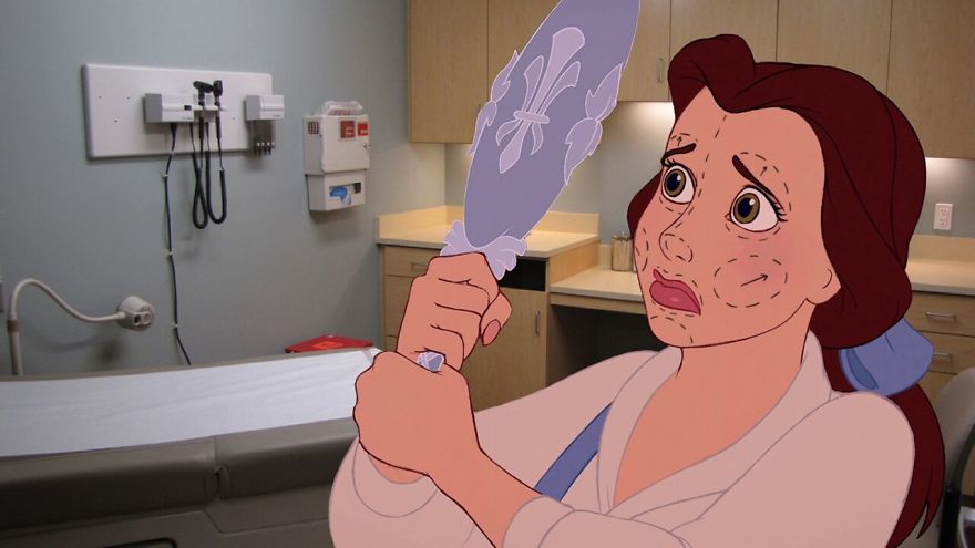 Artist Creates Unhappy Ending To Disney Characters