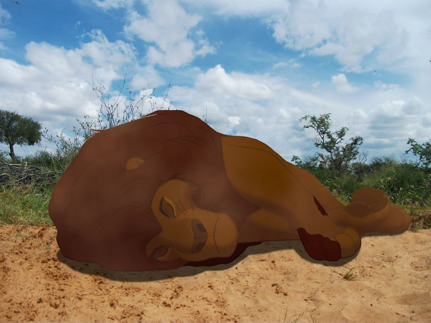 Artist Creates Unhappy Ending To Disney Characters