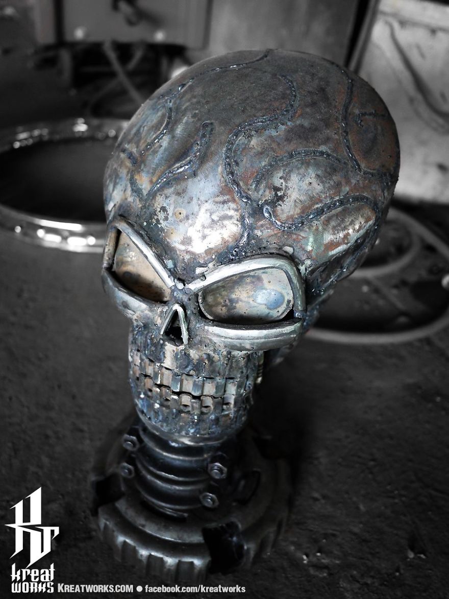 Artist Uses Recycled Metal To Make His Sculptures And The Result Is Incredible