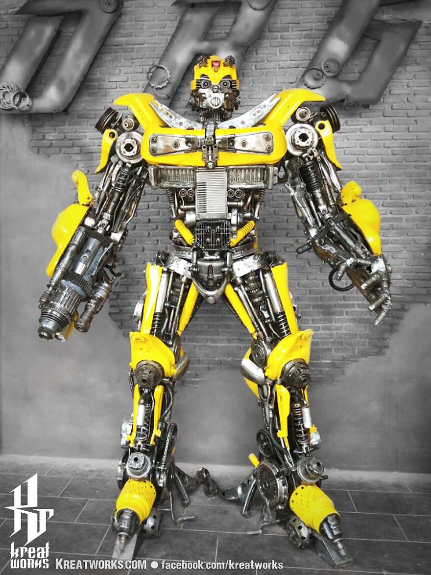 Artist Uses Recycled Metal To Make His Sculptures And The Result Is Incredible