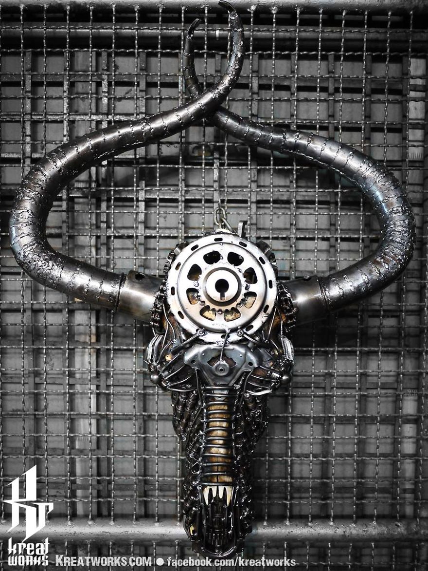 Artist Uses Recycled Metal To Make His Sculptures And The Result Is Incredible