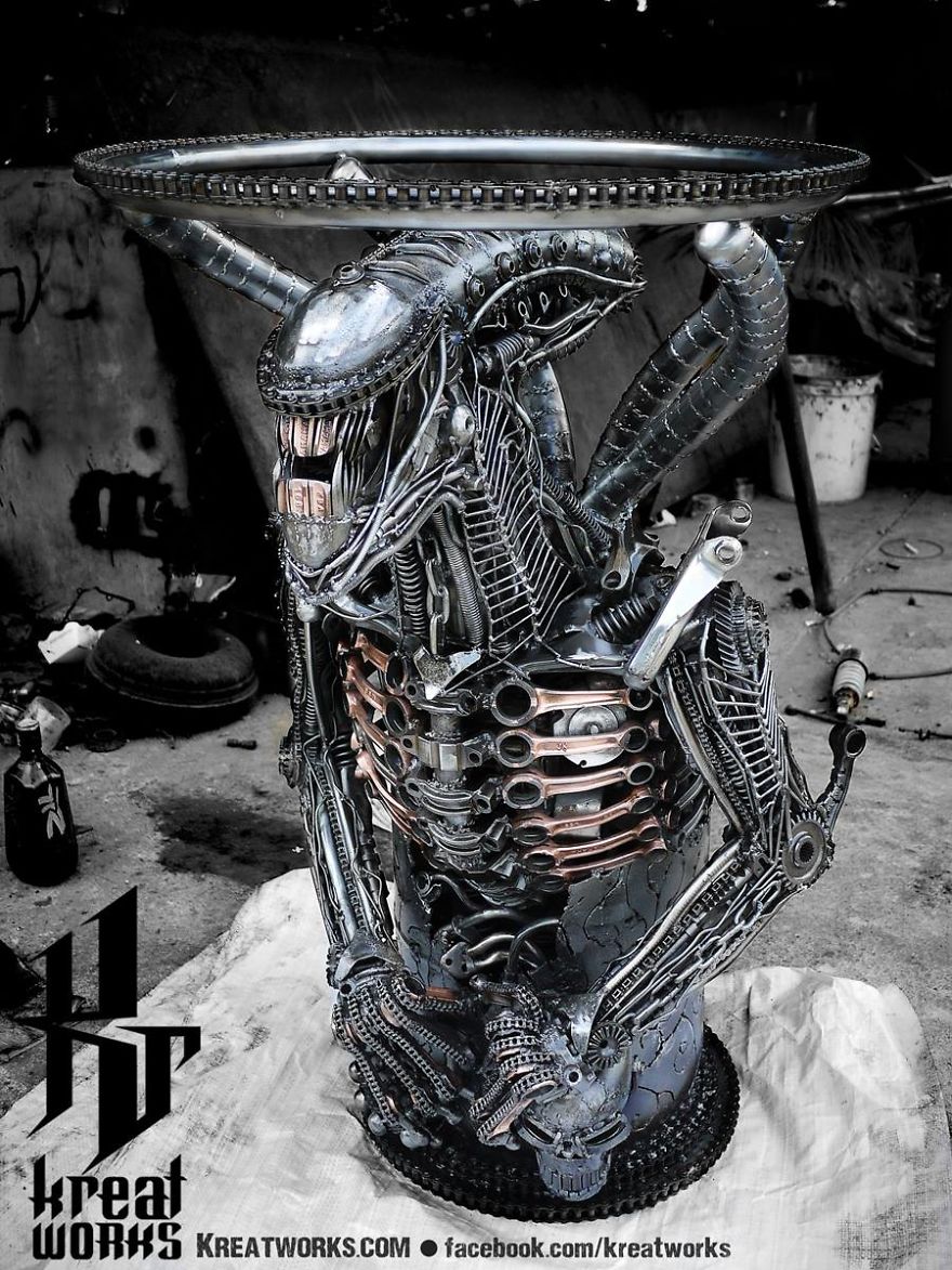 Artist Uses Recycled Metal To Make His Sculptures And The Result Is Incredible