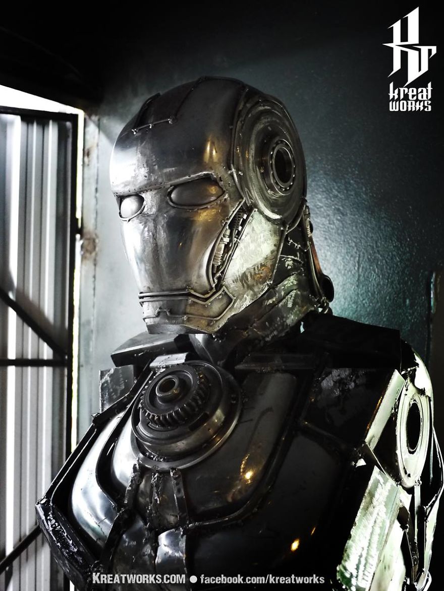 Artist Uses Recycled Metal To Make His Sculptures And The Result Is Incredible