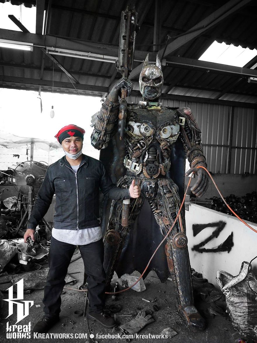 Artist Uses Recycled Metal To Make His Sculptures And The Result Is Incredible