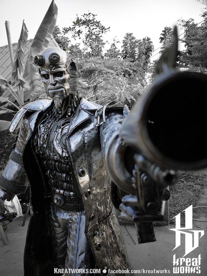 Artist Uses Recycled Metal To Make His Sculptures And The Result Is Incredible