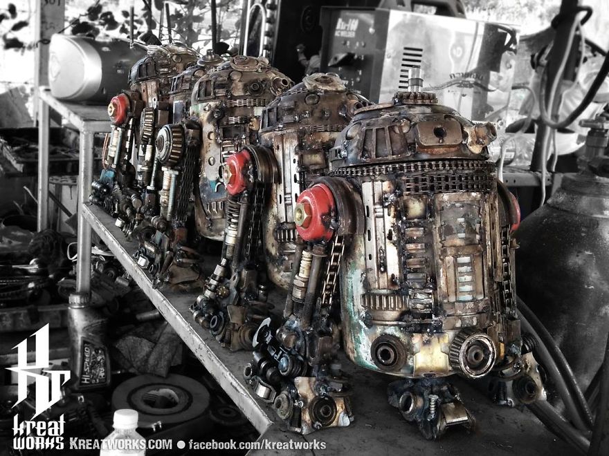 Artist Uses Recycled Metal To Make His Sculptures And The Result Is Incredible
