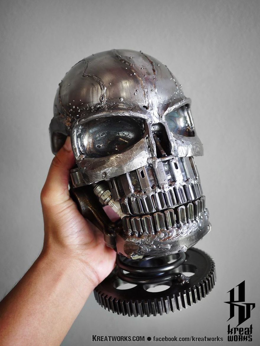 Artist Uses Recycled Metal To Make His Sculptures And The Result Is Incredible