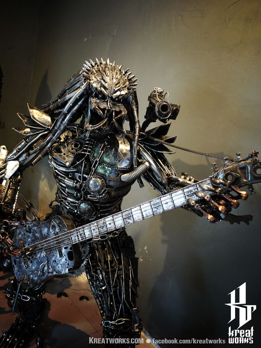 Artist Uses Recycled Metal To Make His Sculptures And The Result Is Incredible