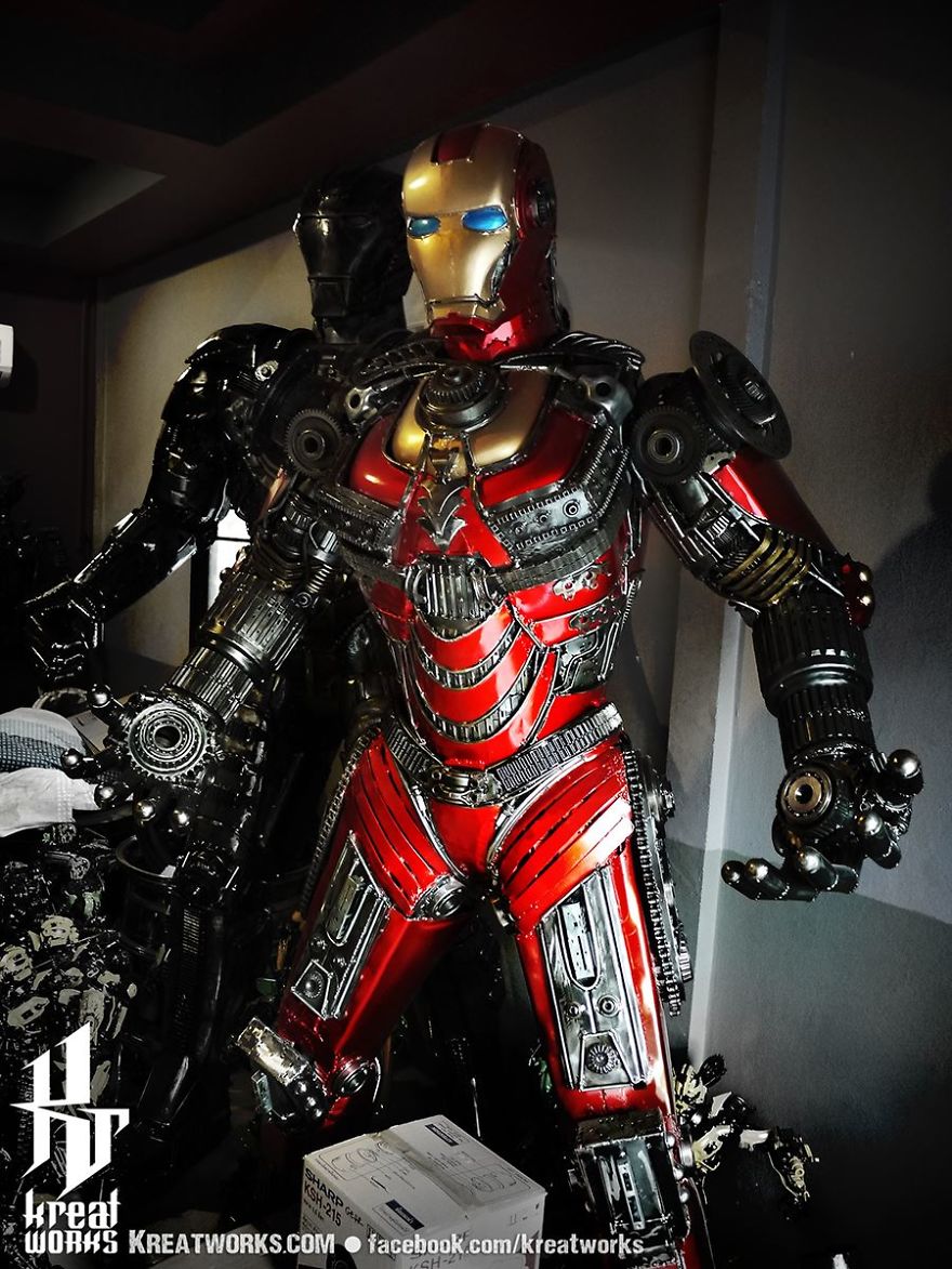 Artist Uses Recycled Metal To Make His Sculptures And The Result Is Incredible