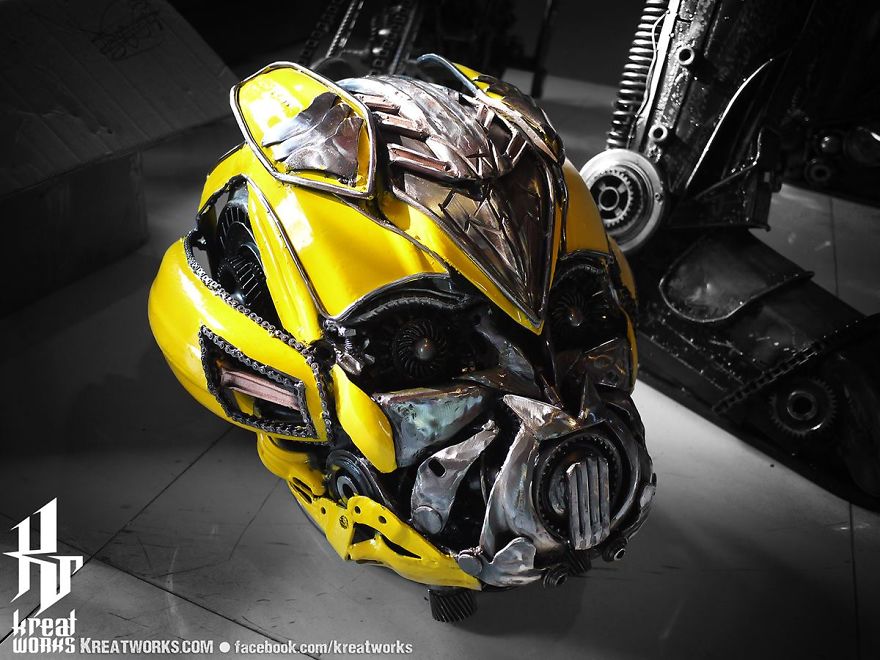 Artist Uses Recycled Metal To Make His Sculptures And The Result Is Incredible