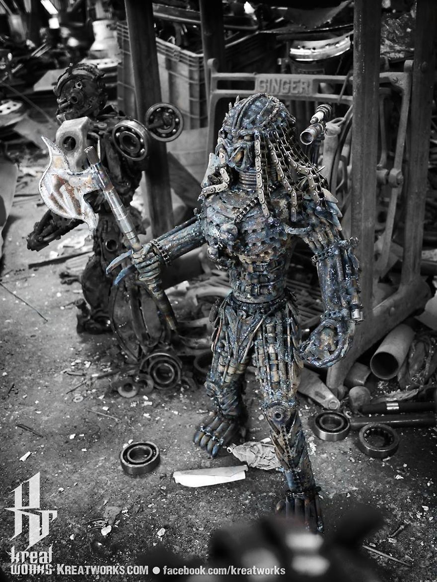 Artist Uses Recycled Metal To Make His Sculptures And The Result Is Incredible