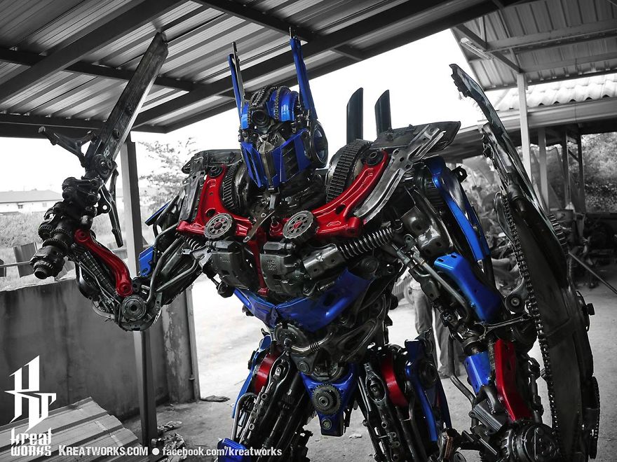 Artist Uses Recycled Metal To Make His Sculptures And The Result Is Incredible