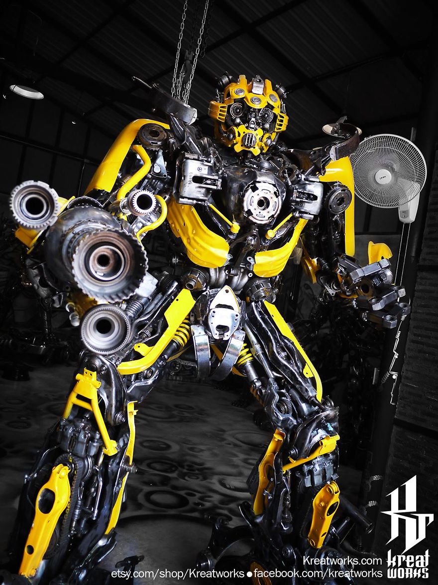 Artist Uses Recycled Metal To Make His Sculptures And The Result Is Incredible