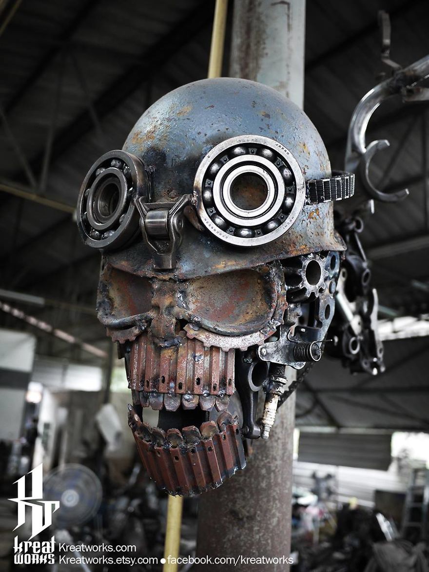 Artist Uses Recycled Metal To Make His Sculptures And The Result Is Incredible