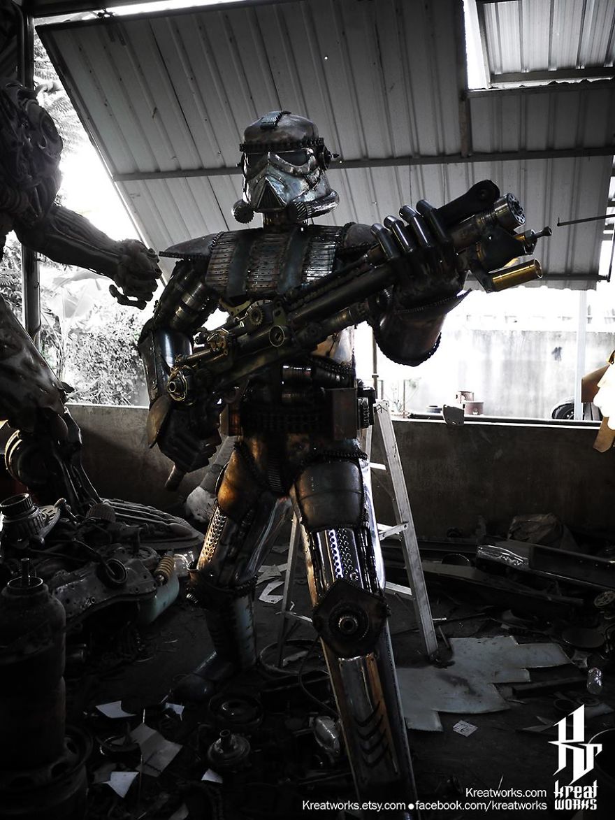 Artist Uses Recycled Metal To Make His Sculptures And The Result Is Incredible