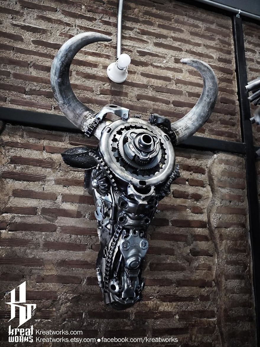 Artist Uses Recycled Metal To Make His Sculptures And The Result Is Incredible