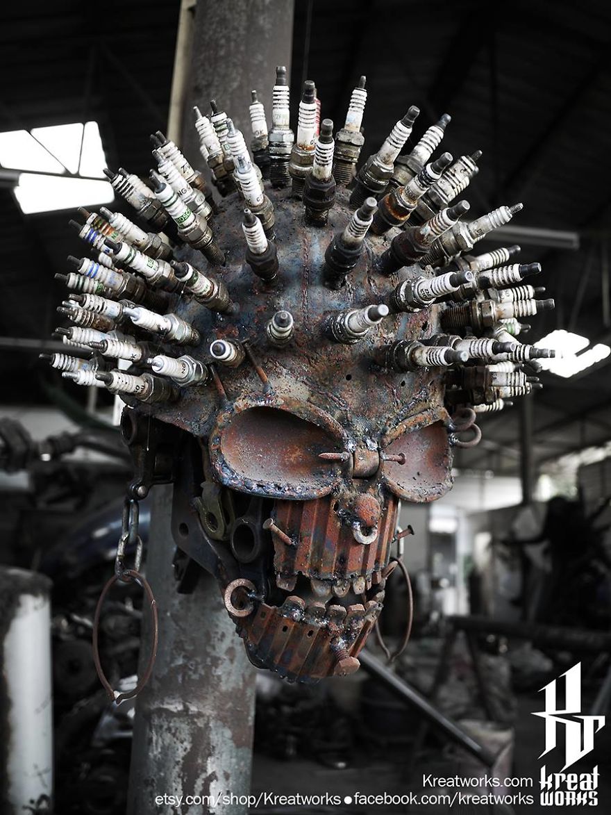 Artist Uses Recycled Metal To Make His Sculptures And The Result Is Incredible