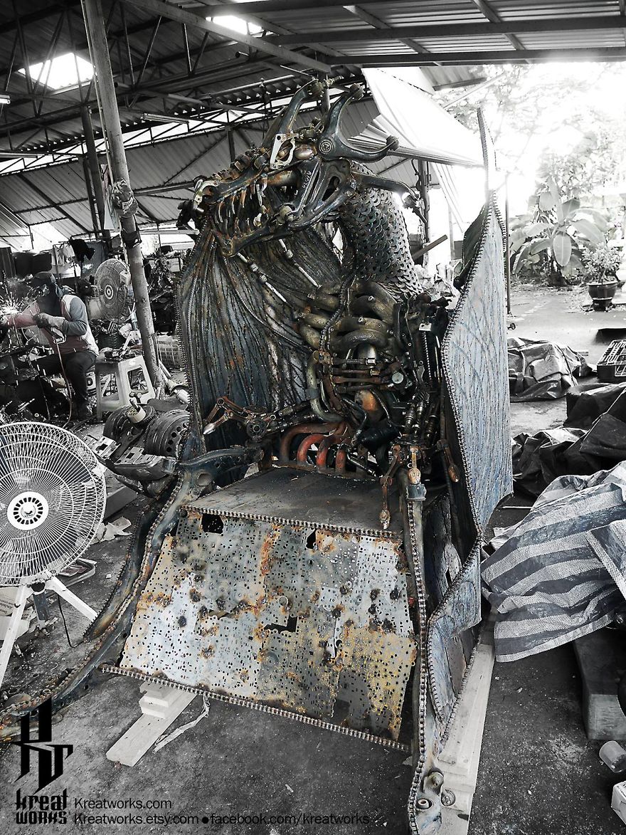 Artist Uses Recycled Metal To Make His Sculptures And The Result Is Incredible