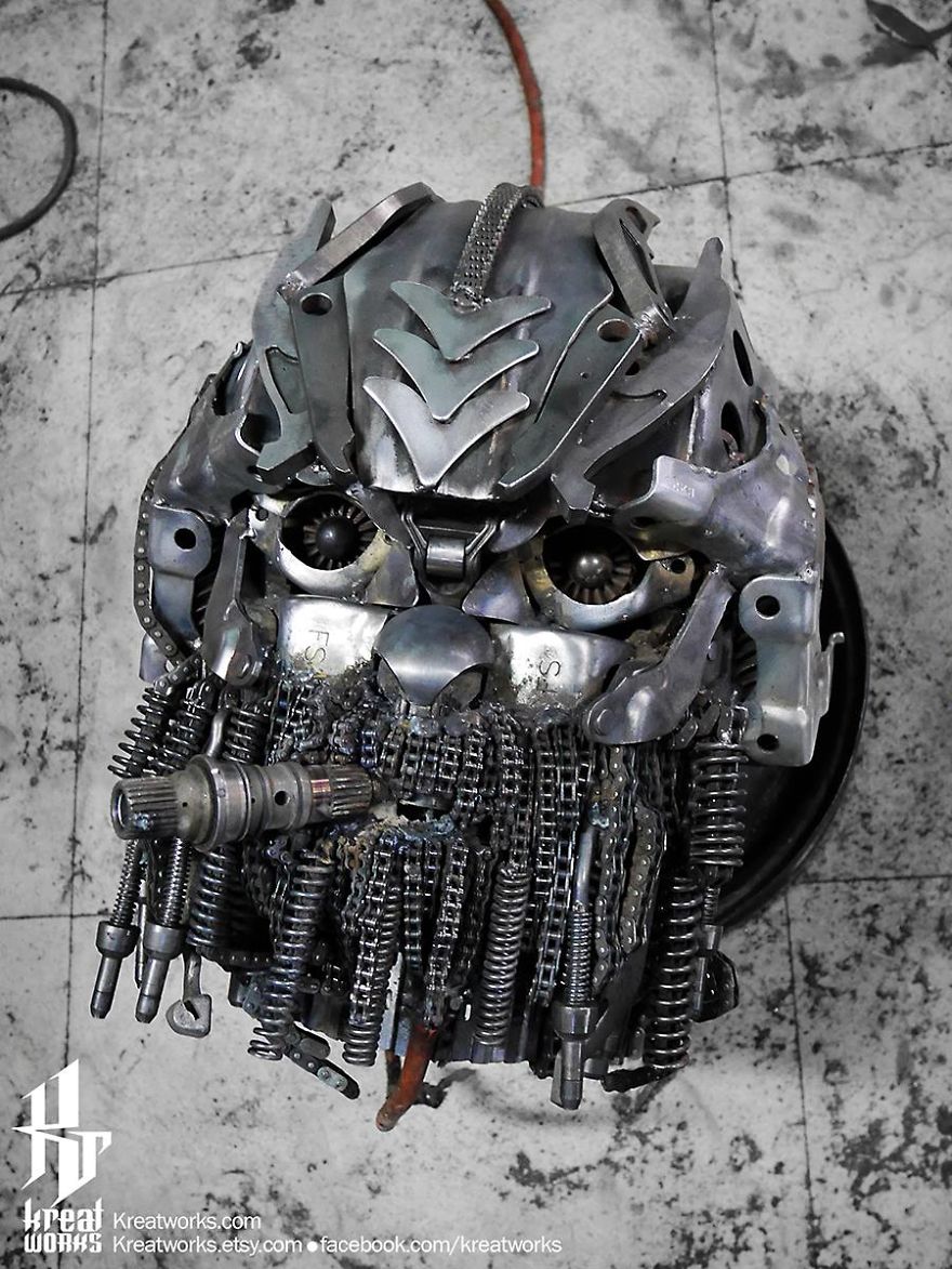 Artist Uses Recycled Metal To Make His Sculptures And The Result Is Incredible