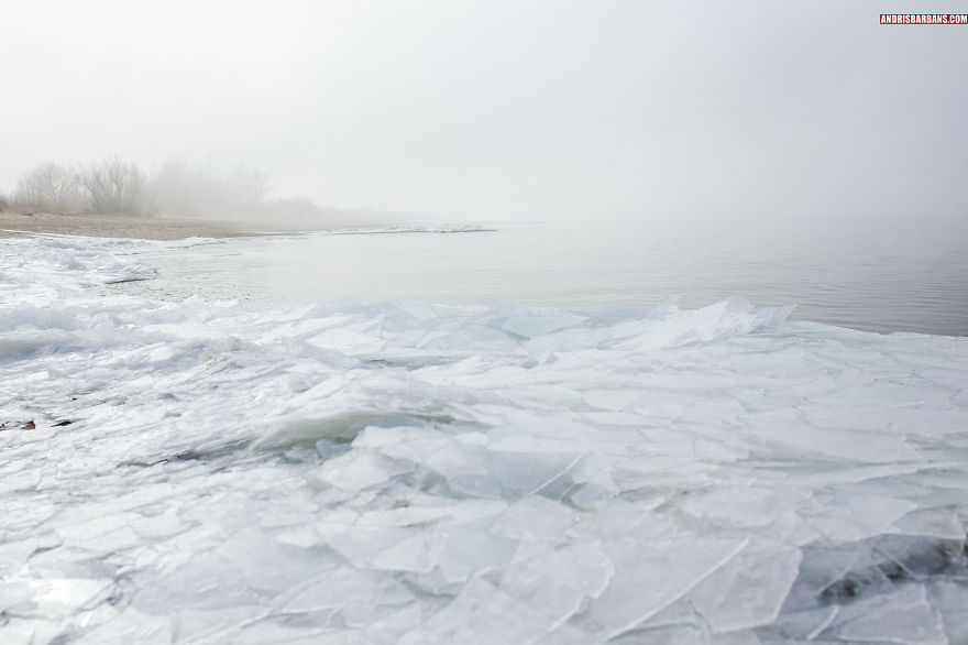 Vakarbulli Beach In Winter