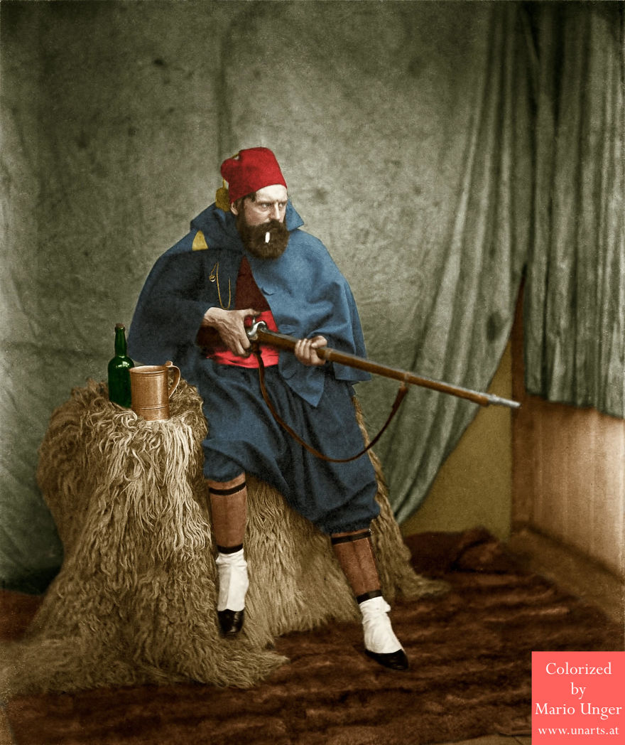 Roger Fenton As "Zuave", Crimean War, 1856